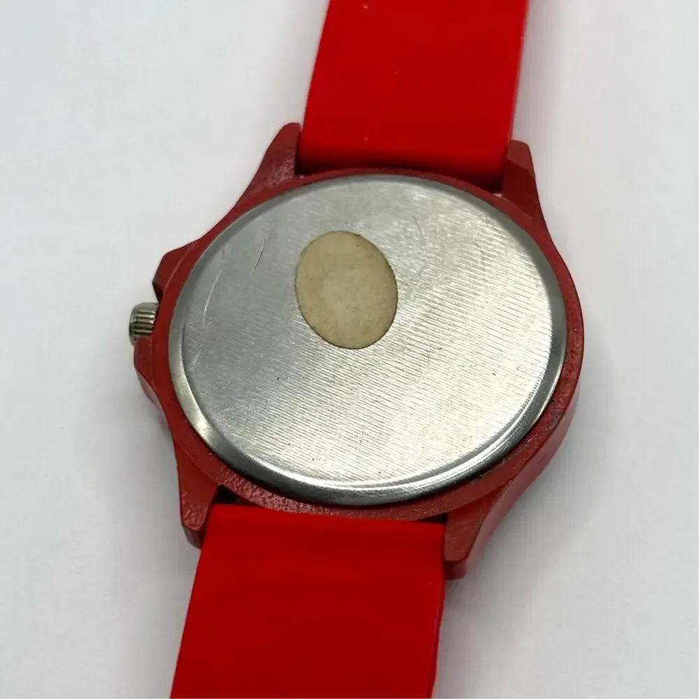 Red & Silver Men's Watch